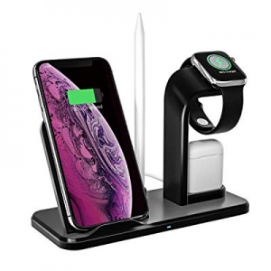 Wireless Charger Stand, AQHQUA 10W Qi Fast Wireless Charging Stand Compatible with iPh XR/XS Max/X /