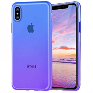 iPhone X Case Salawat Cute iPhone Xs Case Gadient Color Design Slim Lightweight Protective Cover for