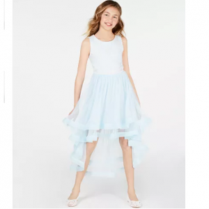 Speechless Big Girls Embroidered High-Low Hem Dress