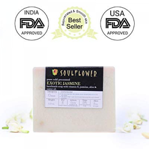 Jasmine Handmade Soap with Coconut Oil, 100% Natural, Organic, Vegan & Cold-processed,USFDA approved