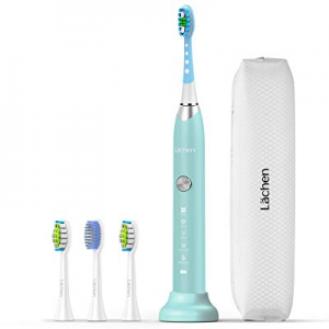 Lächen Travel Power Rechargeable Sonic Electric Toothbrush 5 Modes with 2 Min Build in Timer 60 Days