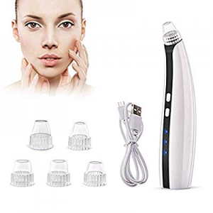Blackhead Remover Vacuum, Electric Facial Skin Pore Cleaner Comedone Pimple Extractor Kit with 5 Suc