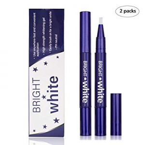 Teeth Whitening Pen (2 Pack),Safe 35% Carbamide Peroxide Gel, 20+ Uses, Effective, Painless, No Sens