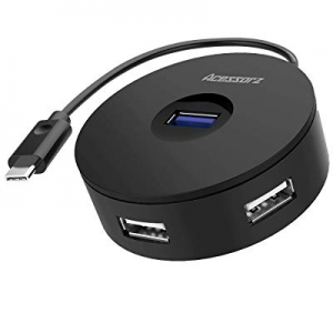 USB C Hub, Acessorz 4-in-1 USB C to USB Adapter, Type C USB 3.1 Gen1 Thunderbolt 3 Multiport Adapter