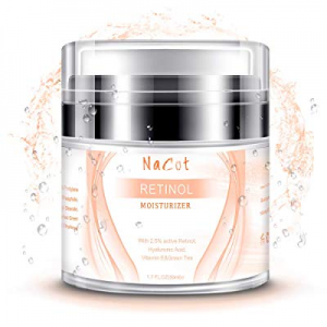 Retinol Cream Moisturizer For Face And Eye Area - With Retinol, Jojoba Oil, Vitamin E. Anti Aging Fa