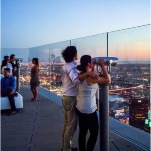 途风 - 洛杉矶OUE Skyspace：加州露天观景台、360度洛杉矶全景、互动式体验(可升级体验悬空玻璃滑梯)