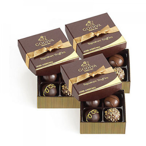 Signature Chocolate Truffles, Set of 3, 4 pc. each