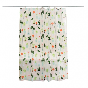 Plants Shower Curtain Green 72Lx70W"