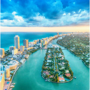  Miami, FL - 3 nights hotel + Round-trip flight $647 @Priceline