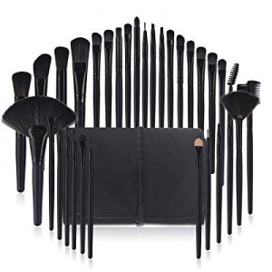 Makeup Brushes 32pcs, Professional Makeup Brush Set, Kabuki Face Eyes Shadow Eyeliner Foundation Blu