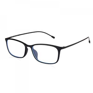 Blue Light Blocking Glasses,Transparent Lens for Anti Eyestrain/Reflective/Glare(No Magnification) (