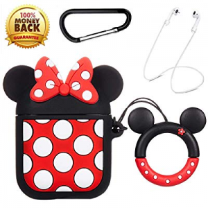 Jocci for Airpods 1&2 Case,Cute 3D Funny Cartoon Character Soft Silicone Airpod Cover,Kawaii Fun Coo