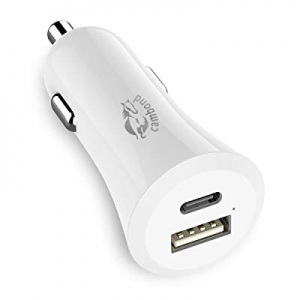 USB C Car Charger, Cambond Dual-Port USB Car Charger with Smart Sense IC for iPhone Xs max/x/7/6s, i