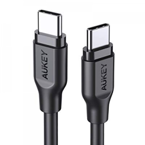 AUKEY USB C to USB C Cable 6ft Fast Charge, USB 2.0 Type C Cable for Google Pixel 2/2 XL, Nexus 6P/5