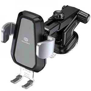 DesertWest Wireless Car Charger Mount, 2019 Upgraded Automatic Clamping 10W Qi Certified Wireless Ca