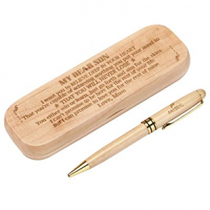 FAYERXL Engraved Wood Pen Case for Daughter Personalised Roller Ballpen,Ballpoint Pen,Ball Pen,Refil