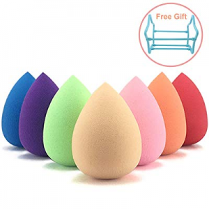 MEACOLIA 7 Pcs Makeup Blender Beauty Sponge Set Flawless Foundation Blending Sponge For Liquid Cream