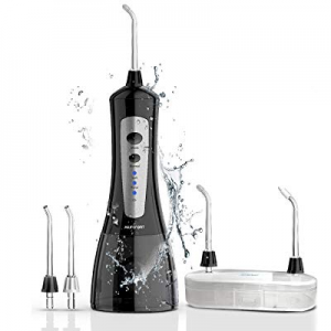 Ailifefort Water Flosser Cordless Rechargeable Portable Dental Oral Irrigator for Home, Travel, Brac