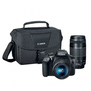Canon DSLR EOS T6 2Lens Kit Bundle (18-55mm IS Lens, 75-300mm Zoom Lens)