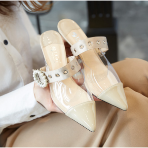 DK Sheepskin UGG 2019春季新款凉鞋/女夏季单鞋/细跟女鞋 DK636 多色多尺码可选  36 Black