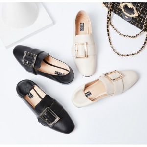 DK Sheepskin UGG 2019春季新款单鞋/女皮鞋单鞋/女乐福鞋 DK641 多色多尺码可选  37 Black