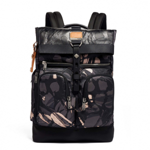 Tumi 塔米/途明 Alpha Bravo系列 London Roll Top 时尚双肩包 103705-7499  Grey Highlands Print