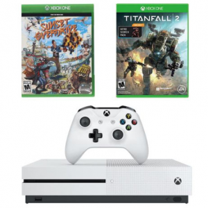 Microsoft Xbox One S 1TB 4K BluRay Console Titanfall 2 & Sunset Overdrive Bundle @ MassGenie