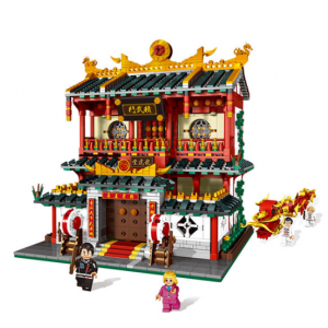 【精武门】星堡积木 街景中华街系列 中华街武馆 拼装玩具 XB-1004