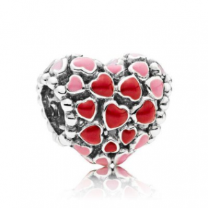 PANDORA/潘多拉~粉红色爱心串珠