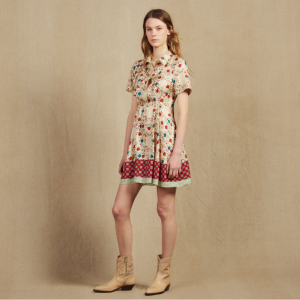 Sandro Paris 印花美背连衣裙