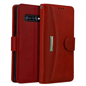 Leather Wallet Phone Case for Samsung Galaxy S10 Plus, LOKAKA Folding Flip Cases Protective Cover St