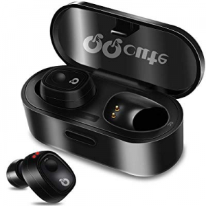 Bluetooth Headphones, Wireless Earbuds with Charging Case Bulit-in Mic Headset,True Wireless Stereo 