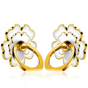 Cell Phone Finger Ring Holder/Stand 2Pack/ Zinc Alloy Phone Ring 360 Rotation/Car Mount Finger Ring 