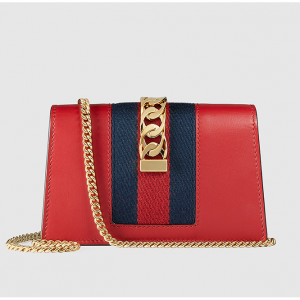 GUCCI 古驰 Sylvie系列 super mini 超迷你女士链条手袋/单肩包/斜挎包 494646 多色可选