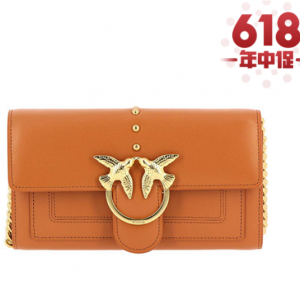 Pinko 品高 2019春夏新款 链条单肩斜挎包/燕子包/飞鸟包 1P21B5Y5EU 浅褐色