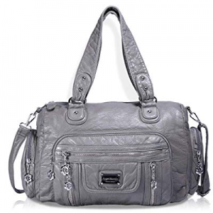 Angel Barcelo Womens Soft Leather Top-handle Bag Handbags and Purses Casual Shoulder Bags now 28.0% 