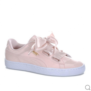 【Puma】女士 Basket Heart Patent Trainers跑步鞋