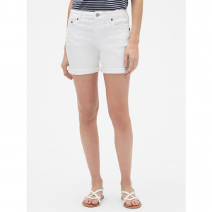 女装|中腰卷边裤脚牛仔短裤