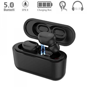JINDUN Wireless Earbuds Bluetooth Headphones Waterproof Bluetooth Earphones Bluetooth Headset with M