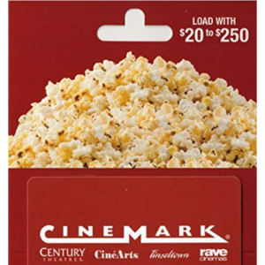 Cinemark Theatres, TGI Friday's Gift Card Sale @Amazon