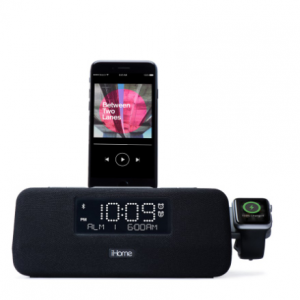 iPLWBT5 - Apple Watch & iPhone Charging Dock + Bluetooth Clock Radio @iHome