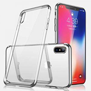 iPhone Xs Max Case,Soft TPU Clear Transparent Full Protective Case Shock Absorption iPhone Cover for