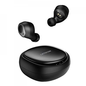Letscom Wireless Earbuds, Upgraded Bluetooth 5.0 in-Ear Earphones Deep Bass True Wireless Earbuds St