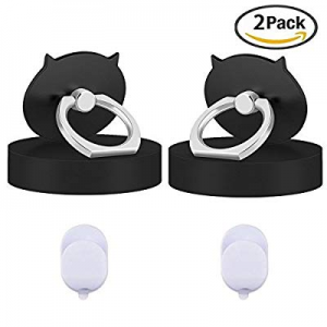 Finger Ring Phone Stand &Holder 2pcs /360°Rotation 180°Flip Universal Finger Ring Car Mount Phone Ri