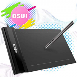 OSU Tablet VEIKK S640 Ultra-Thin 6x4 Inch Graphics Drawing Tablet with Battery-Free Pen 8192 Levels