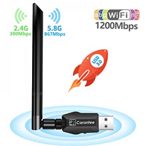 [2019 Newest] Carantee 3.0 USB WiFi Adapter 1200Mbps, Wireless Network WiFi Dongle for PC/Desktop/La