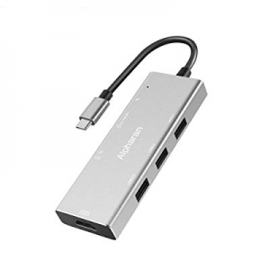 USB C Hub, USB C Adapter, Alpharan Type C Hub with 4K HDMI Port, USB 3.0 Port, SD/Micro SD Card Read