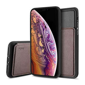ProCase iPhone Xs Max Card Case, Slim Flip Kickstand Leather Wallet Case Protective Cover with Card