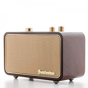 Trenbader Artlink Wireless Bluetooth Speaker Customizable Rechargeable with Radio Aux. Retro Style f