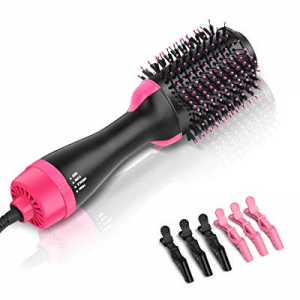 Growom One Step Hot Air Brush, Hair Dryer, Straightener, Curler, Hair Styler, Designer and Volumizer